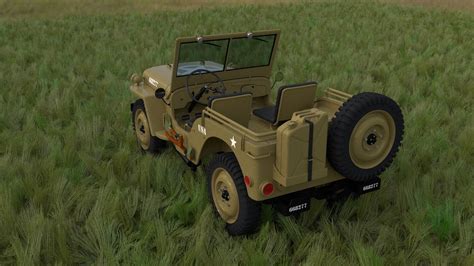 Full W Chassis Jeep Willys Mb Military Desert Hdri D Model Cgtrader