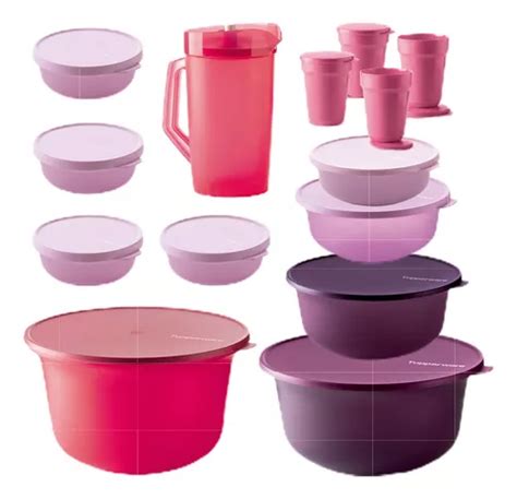 Bea Pda Linha Aloha Conjunto 14pçs Tupperware