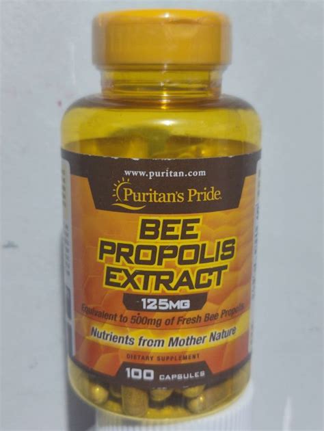 Puritans Pride Bee Propolis 125mg Equivalent To 500mg Fresh BeePropolis