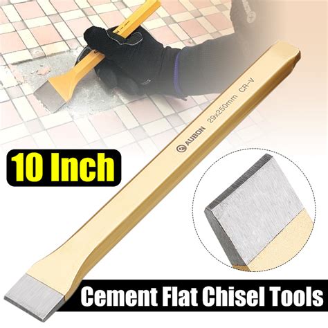 10 Inch Flat Chisel Chrome-vanadium Steel Chisel Wood Carving Concrete ...