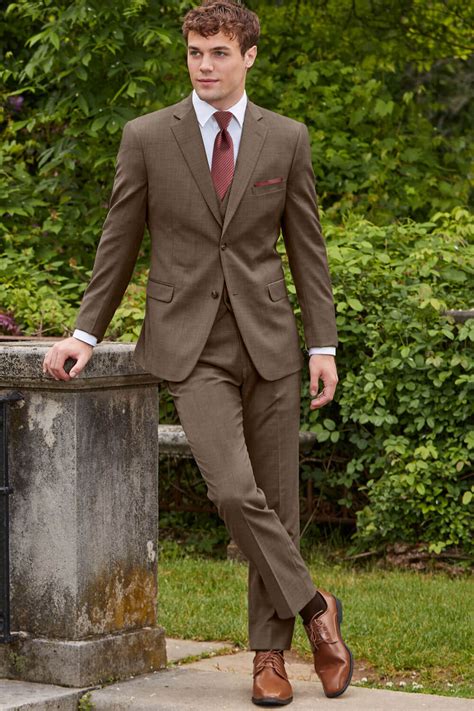 Brown Archer Slim Fit Suit Belmeade Mens Wear