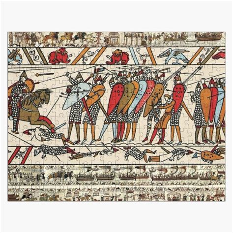 THE BAYEUX TAPESTRY BATTLE OF HASTINGS NORMAN KNIGHTS Jigsaw Puzzle