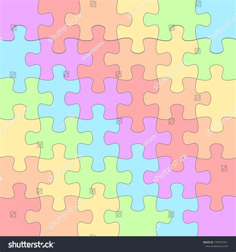 Colorful Puzzle Piece Background Vector Stock Vector (Royalty Free ...