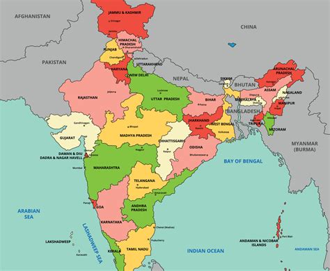 Country Map Of India