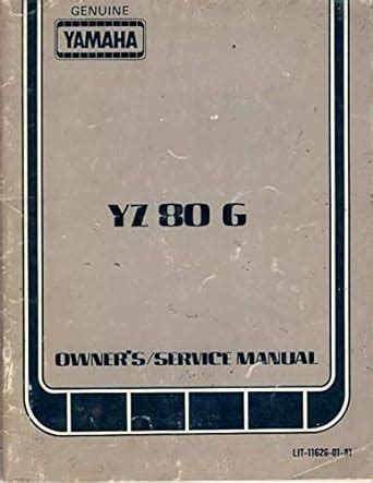 Genuine Yamaha Owner S Service Manual Yz G Lit N A