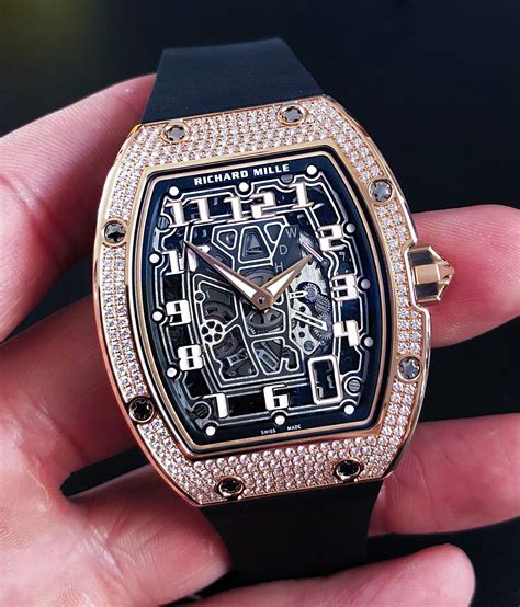 Richard Mille New Rm 67 01 Rose Gold Full Set Diamonds Extra In Hong