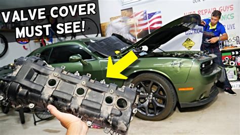 Dodge Challenger V Valve Cover Removal Replacement Youtube