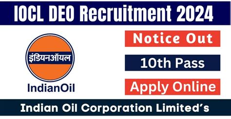 Iocl Deo Recruitment Notice Out Apply Online