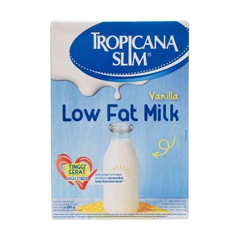 Tropicana Slim Milk Low Fat Milk Vanilla Gr Shopee Philippines