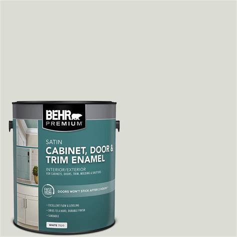 BEHR PREMIUM 1 Gal BWC 29 Silver Feather Satin Enamel Interior