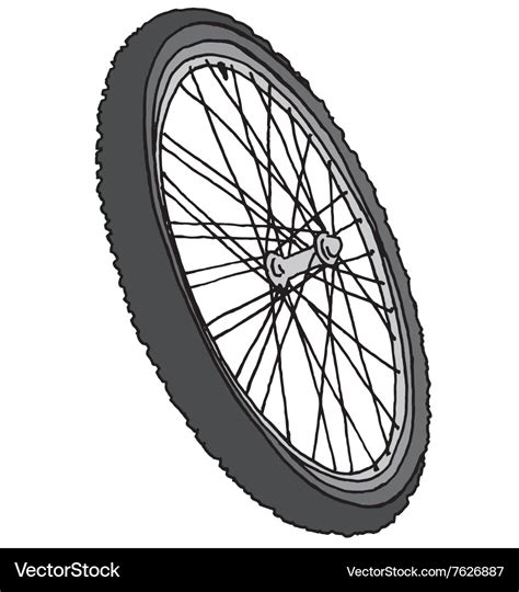 Bicycle Wheel Royalty Free Vector Image Vectorstock