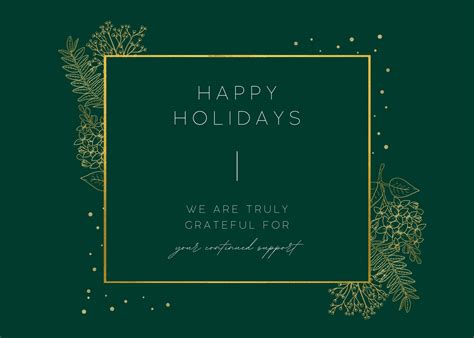 Corporate Happy Holidays Cards