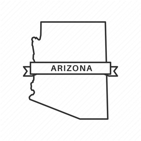 Arizona State Map Outline