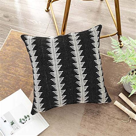 Sungea Farmhouse Black And White Throw Pillow Cover X Decorative