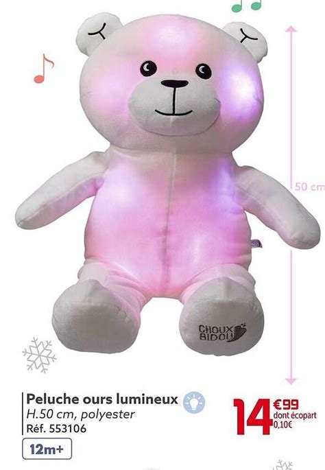 Promo Peluche Ours Lumineux Chez Gifi Icatalogue Fr