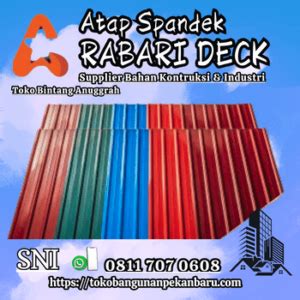 Jual Atap Spandek Rabari Deck Pekanbaru November