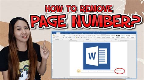 Paano Tanggalin Ang Page Number Sa Ms Word Easy Tutorial