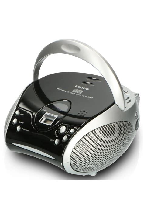 Lenco Scd 24 Siyah gümüş Cd Çalarlı Taşınabilir Müzik Seti Stereo Fm