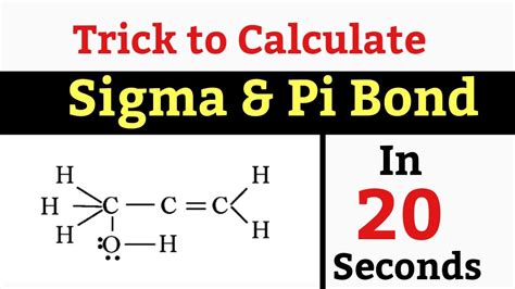 Trick To Calculate Sigma And Pi Bonds How To Find Sigma And Pi Bond