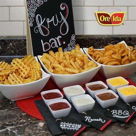 Heres A Brilliant Fry Dea A Fully Stocked Ore Ida Fry Bar Featuring