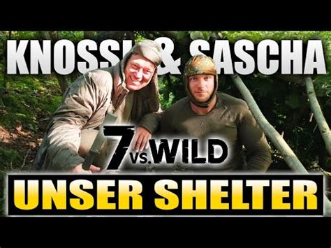 Wir Bauen Unser ERSTES SHELTER 7 Vs Wild Training Mit Knossi