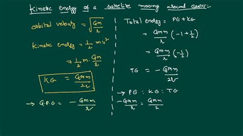 Gravitational Kinetic Energy And Total Energy For Jee And Neet Physics Youtube