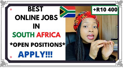 Best Online Jobs In South Africa Open Positions Apply Youtube