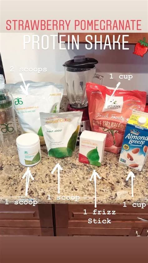 Arbonne Strawberry Pomegranate Protein Shake Easy Recipe