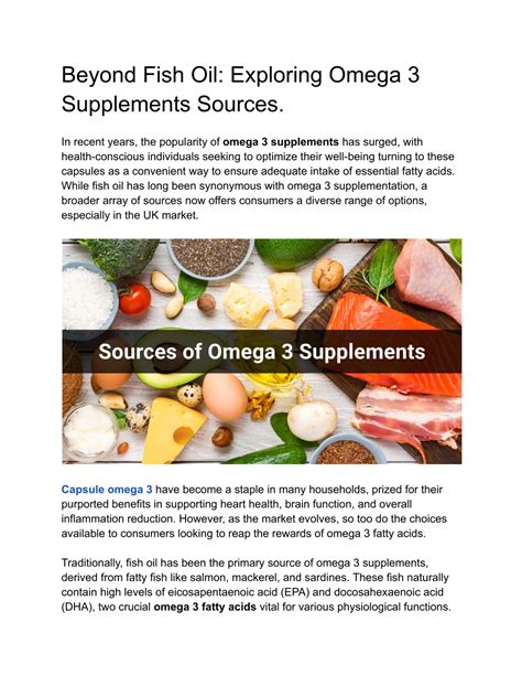 Ppt Exploring Omega 3 Sources Beyond The Realm Of Fish Oil