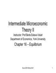 Chapter16 Pdf Intermediate Microeconomic Theory II Instructor Prof