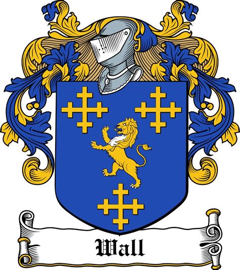 Wall Family Crest / Irish Coat of Arms Image Download - Tradebit