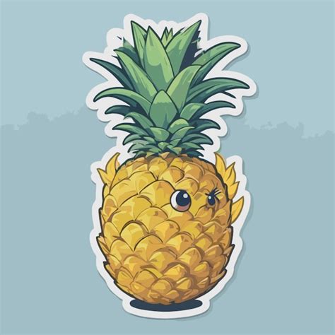 Premium Vector Pineapple Cartoon Vector