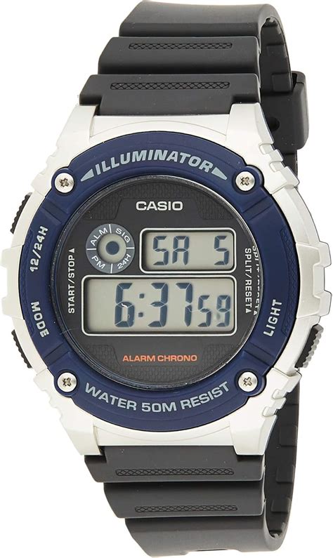 CASIO Reloj con Movimiento Cuarzo japonés W 216H 2A Amazon es Moda