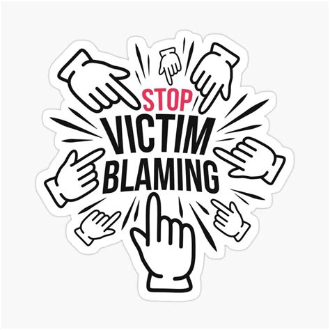 Stop Victim Blaming Sticker By Portokalis In 2021 Victim Blaming