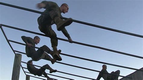 Marine Recruits Muscle Through Parris Island Obstacle Course | AIIRSOURCE