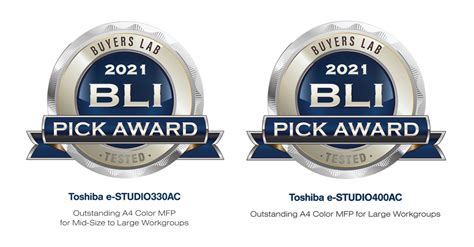 Toshiba Wins BLI Winter 2021 Pick Awards From Keypoint Intelligence