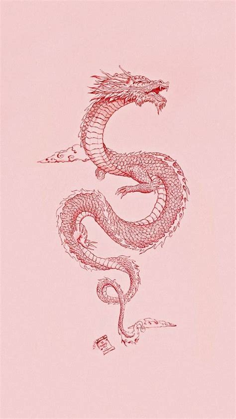 Pink Dragon Tatouage De Dragon Asiatique Tatouage Dragon Rouge