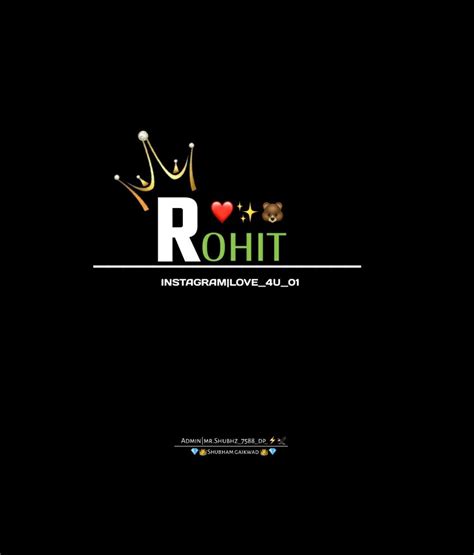 #rohit name logo | Name logo, Photo album quote, Photography name logo