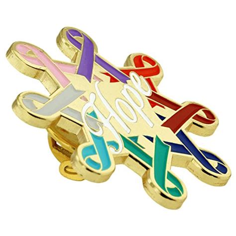 Pinmart Cancer Awareness Ribbons Hope Enamel Lapel Pin Pricepulse