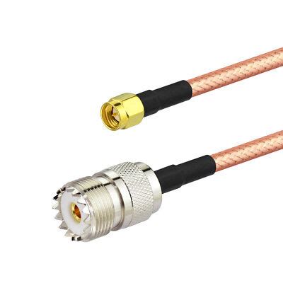 Sma Male Plug To Uhf So Female Coax Rg Rf Coaxial Pigtail Cable