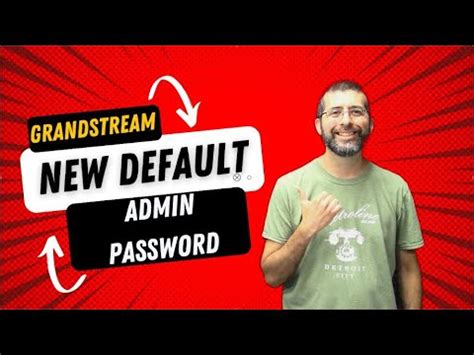 Grandstream New Default Admin Password YouTube