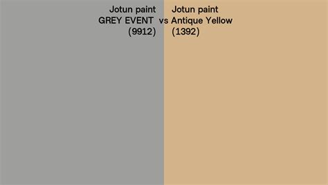 Jotun Paint Grey Event Vs Antique Yellow Side By Side Comparison