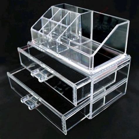 Bo Te De Rangement Transparent Tiroirs Cases Organiseur Acrylique