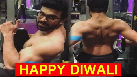 Ram Charan Hot Workout At Gym For Dhruva Wishing Happy Diwali To Fans