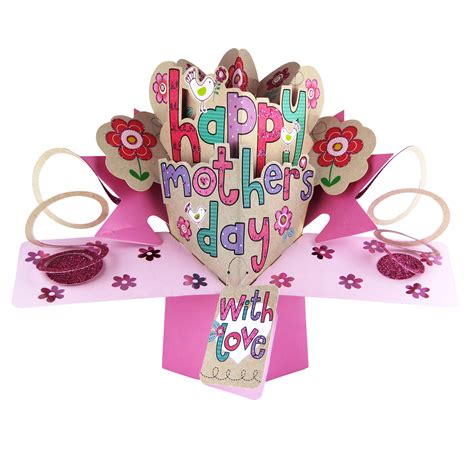 Happy Mothers Day Pop Up Greeting Card Second Nature 3d Pop Up Mothers