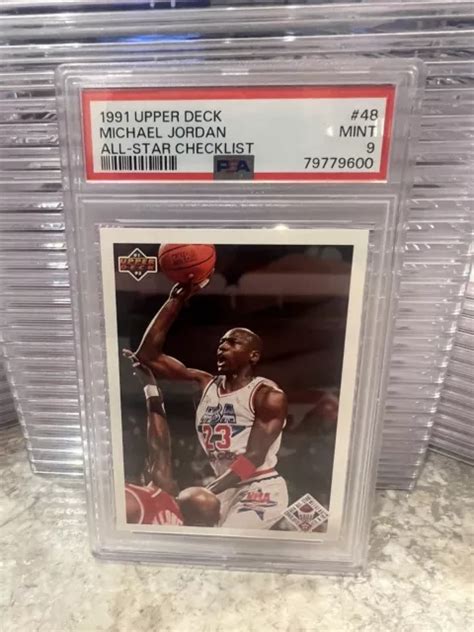 Upper Deck Michael Jordan All Star Checklist Psa Class Comme