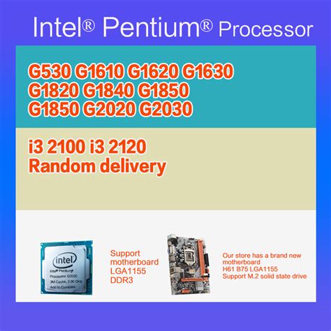 Intel I I Celeron G G G G G G G