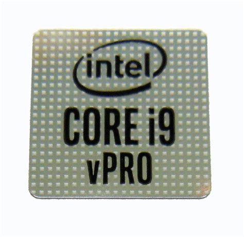 Intel Core I9 Vpro 10th Gen Sticker 18 X 18mm 1116″ X 1116″ 1055