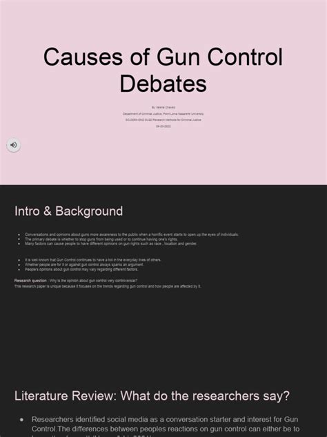 Causes Of Gun Control Debates 1 Download Free Pdf Gun Control Gun Violence In The United