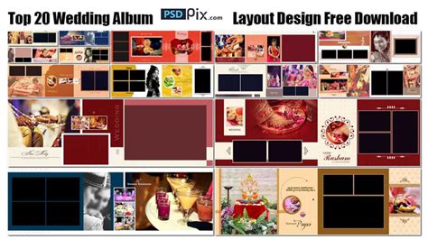 Top 20 Wedding Album Layout Design Free Download Psdpix